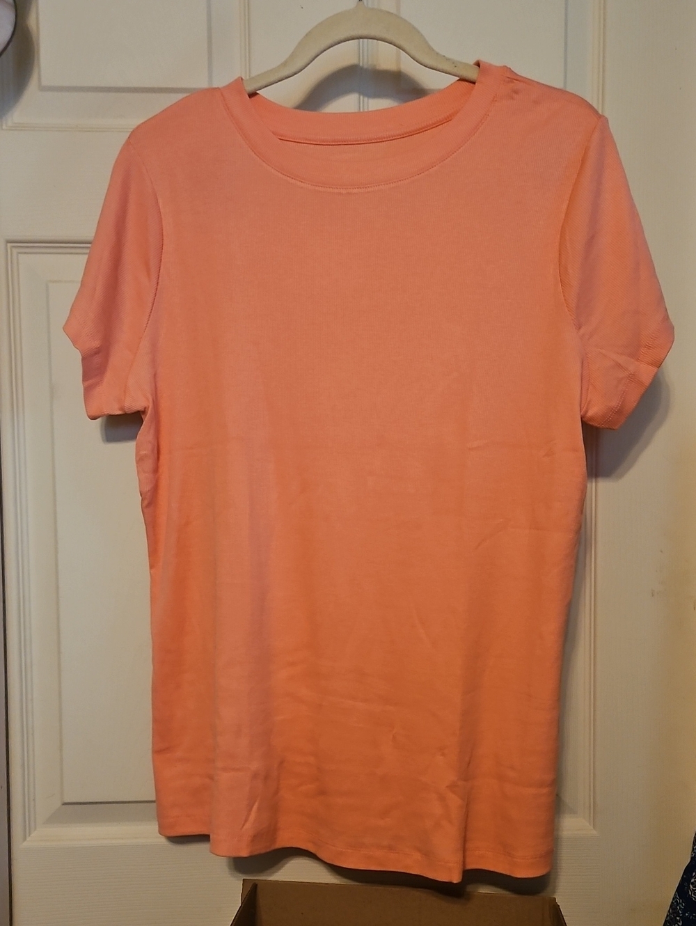 a new day Ribbed Tee in Salmon